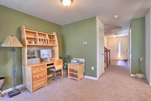 living room large enough for office space