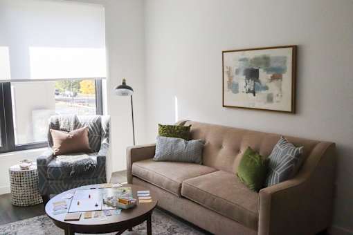 Living Area at 20 Stephenson Aman at Clarendon Hill, Massachusetts