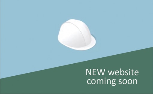 a graphic of a new website coming soon and a white hat
