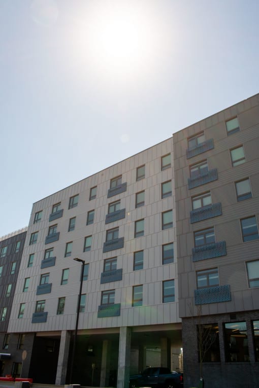 Residential Building Exterior at The Loop at Mattapan Station, Massachusetts