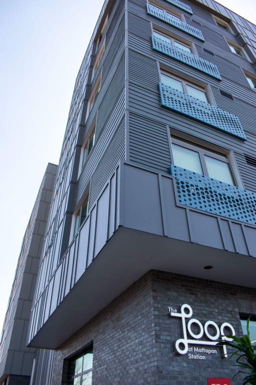 Building Front Elevation at The Loop at Mattapan Station, Boston