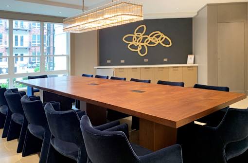 Resident conference room, meeting room at Xenia Apartments in Golden Valley, Minnesota