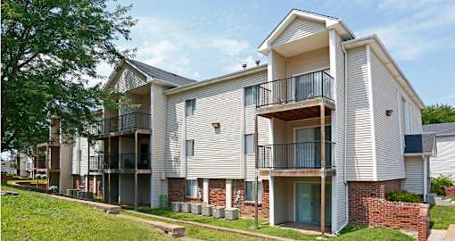 Apartments with balconies located in central Omaha Nebraska with scenic views