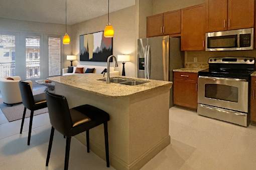 Spacious master bedroom with walk-in closet and master bathroom at LionsHead Apartments in Omaha, Nebraska