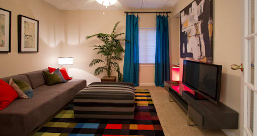 Spacious den or office space at Embassy Park Apartments in Omaha, Nebraska