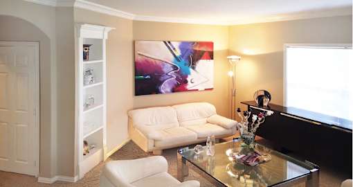 Luxury apartments with spacious floor plan, built-in shelves and oversized windows at RidgeGate Apartments in Minnetonka, Minnesota