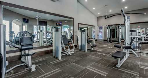 Luxury apartments next to the Galleria in Dallas with fitness center at Villa Piana Apartments
