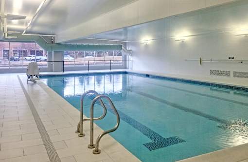 Luxury apartments with indoor lap pool at Xenia Apartments in Golden Valley Minnesota