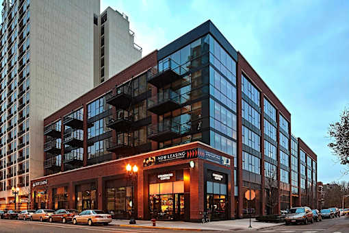 exterior photo of The Scott Residences.