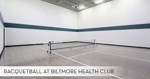A racquetball court at Biltmore Health Club.