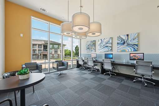 A nice and stylish computer lab