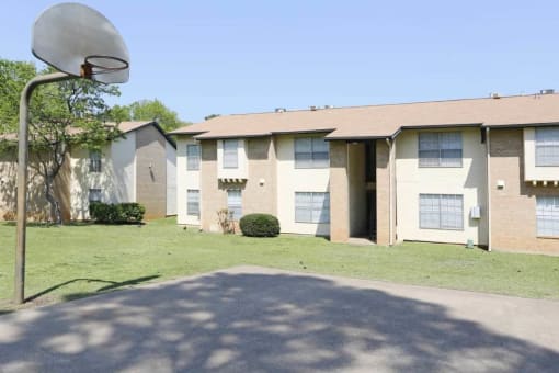 Exterior View with Basketball Court