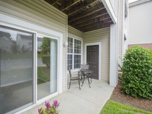 Apartment Patio at Remington Apartment Homes, Romeoville