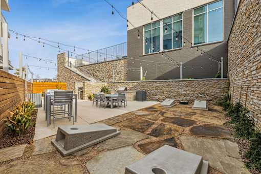 Apartment community exterior during construction phase