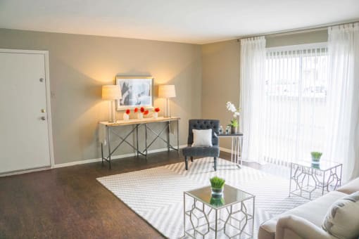 Modern Living Room at The Entro at Midtown, Texas