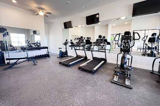 Gym with Treadmills at Hebron Station Apartments, Kentucky, 41048