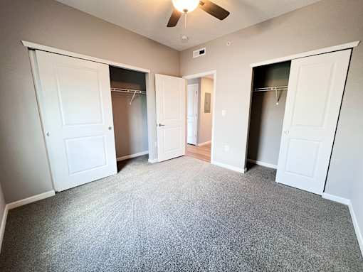 Two Empty Closets at Hebron Station Apartments, Kentucky
