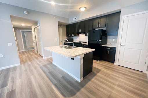 Family Kitchen at Hebron Station Apartments, Kentucky