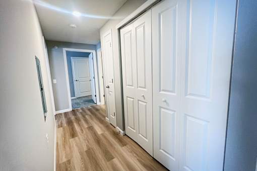 Apartment Hallway at Hebron Station Apartments, Hebron, KY, 41048
