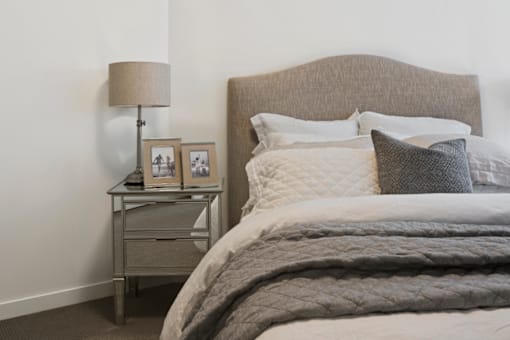 Comfortable Bedroom at M Apartments, Washington