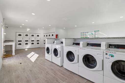 Haven at The Hills onsite laundry room