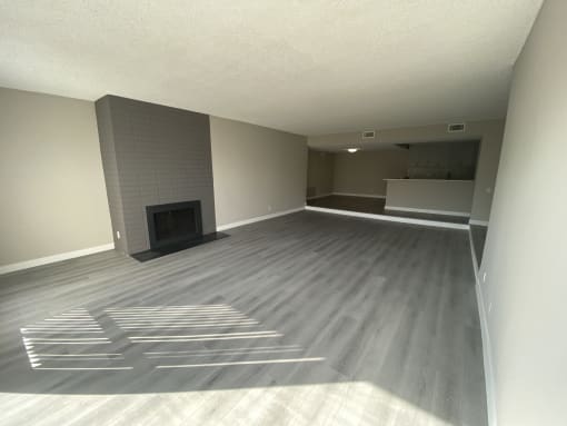 11858 Goshen Ave Unit 207 living room with fireplace