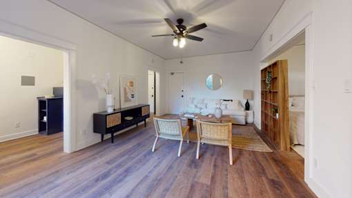 The Villa Elaine one bedroom living area