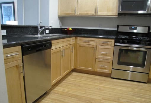 Mayfair Residences kitchen area with appliances