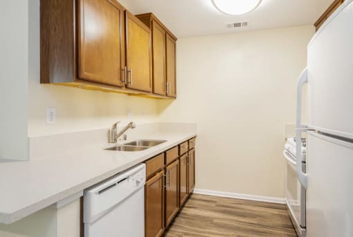 Parkside Villas kitchen countertop and sink