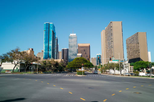 street view of the city