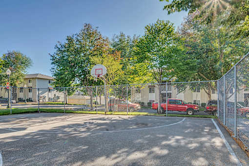 Courtside Apartments basketball court