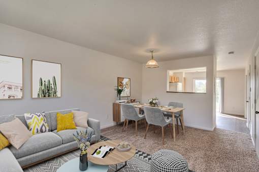 Bull Run staged living room