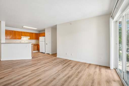 Bull Run Unit 207 living room and kitchen