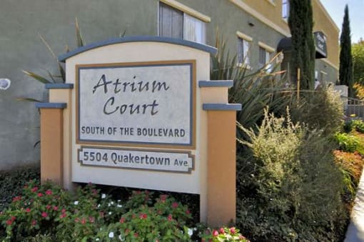 Atrium Court signage
