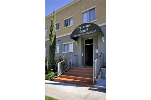 Atrium Court exterior building front entrance