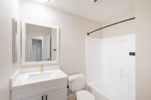 Lyric Apartments Bathroom with vanity