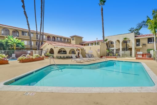 Capistrano Gardens Pool with courtyard view