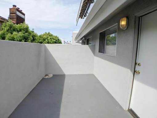 Carmelina Lofts unit 203 balcony