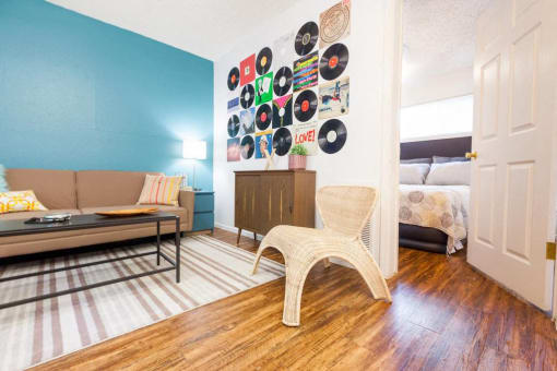 Casa 39 Apartments living area with decor