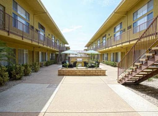 University Commons courtyard