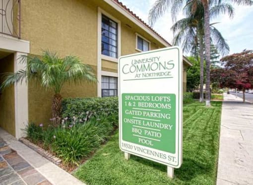 University Commons signage