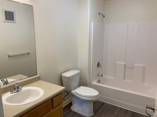 Gabilan Family Apartments two bedroom unit bathroom