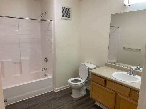 Gabilan Family Apartments two bedroom unit bathroom