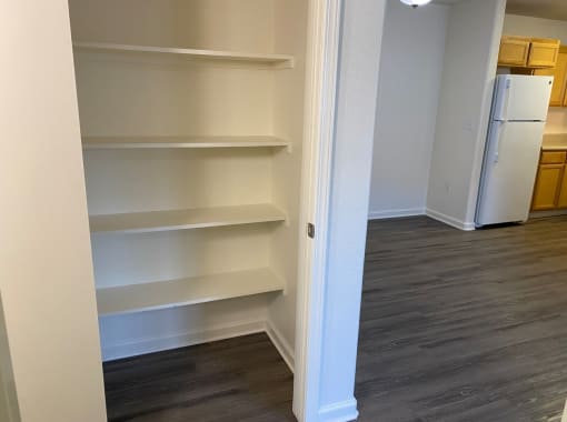 Gabilan Family Apartments two bedroom unit hall closet