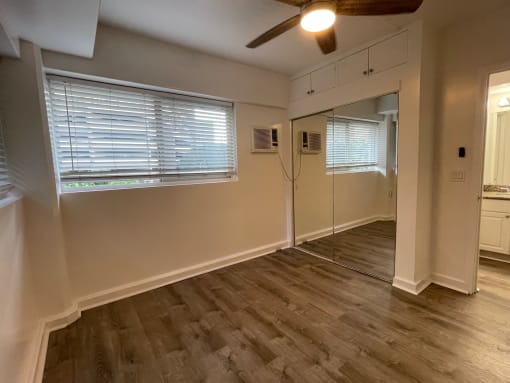 Apartment for rent in Honolulu with large bedroom