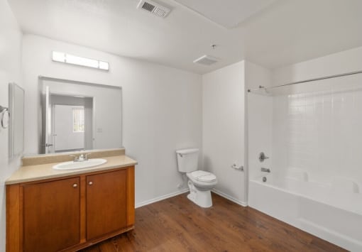 La Entrada four bedroom unit bathroom with vanity