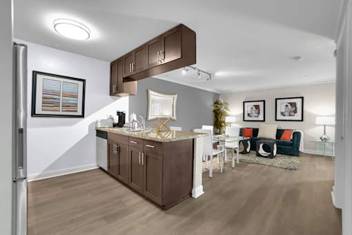 Legado Encino Kitchen, Dining and Living Area