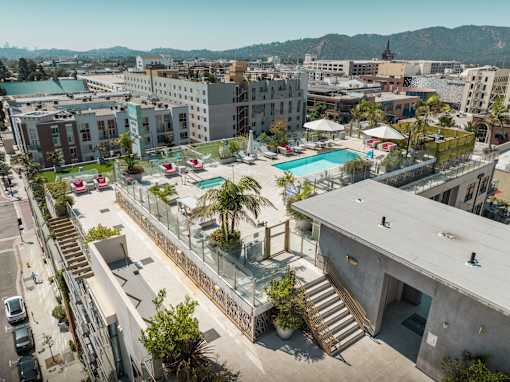 Maia Avira at Glendale Aerial View of Pool and Spa