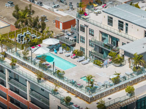 Maia Avira at Glendale Aerial View of Rooftop Area