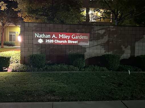 Miley Gardens signage